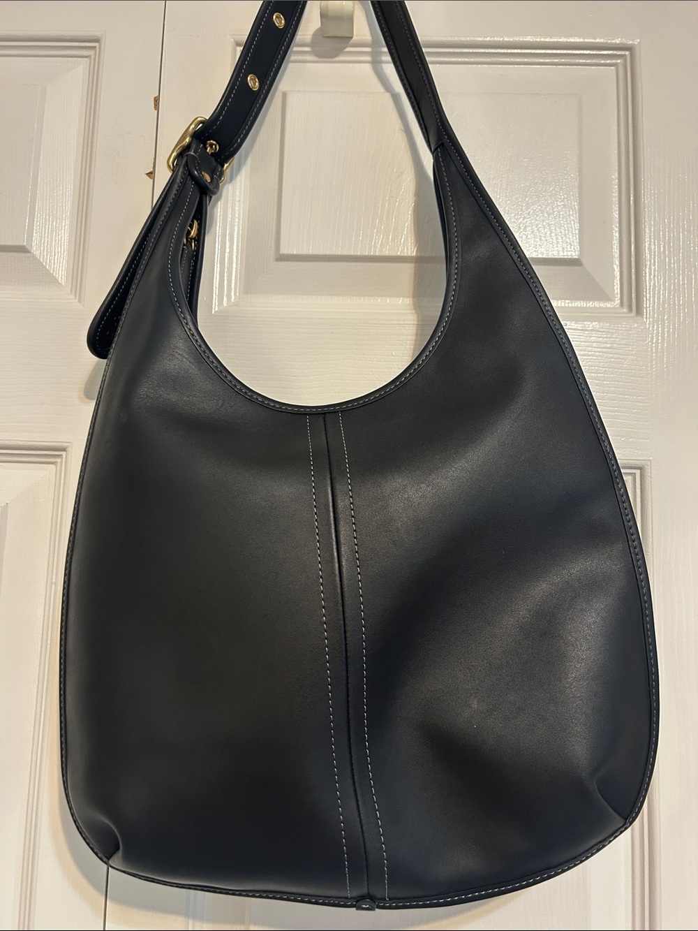 Coach black leather hobo bag - Picture 5 of 6